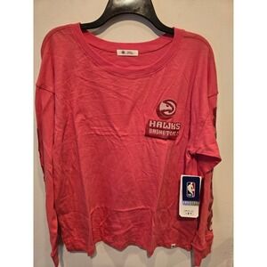 Atlanta Hawks NBA Basketball Long Sleeve T-Shirt '47‎ Brand Women's Small